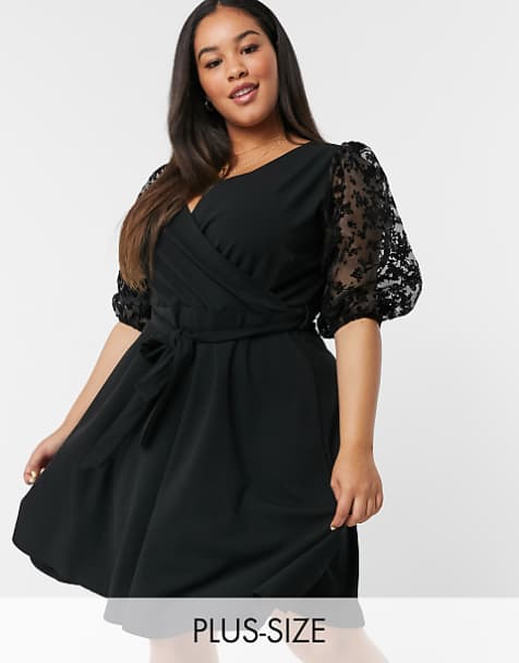 Yours Clothing Women/'s Plus Size Rose Drape Pocket Dress